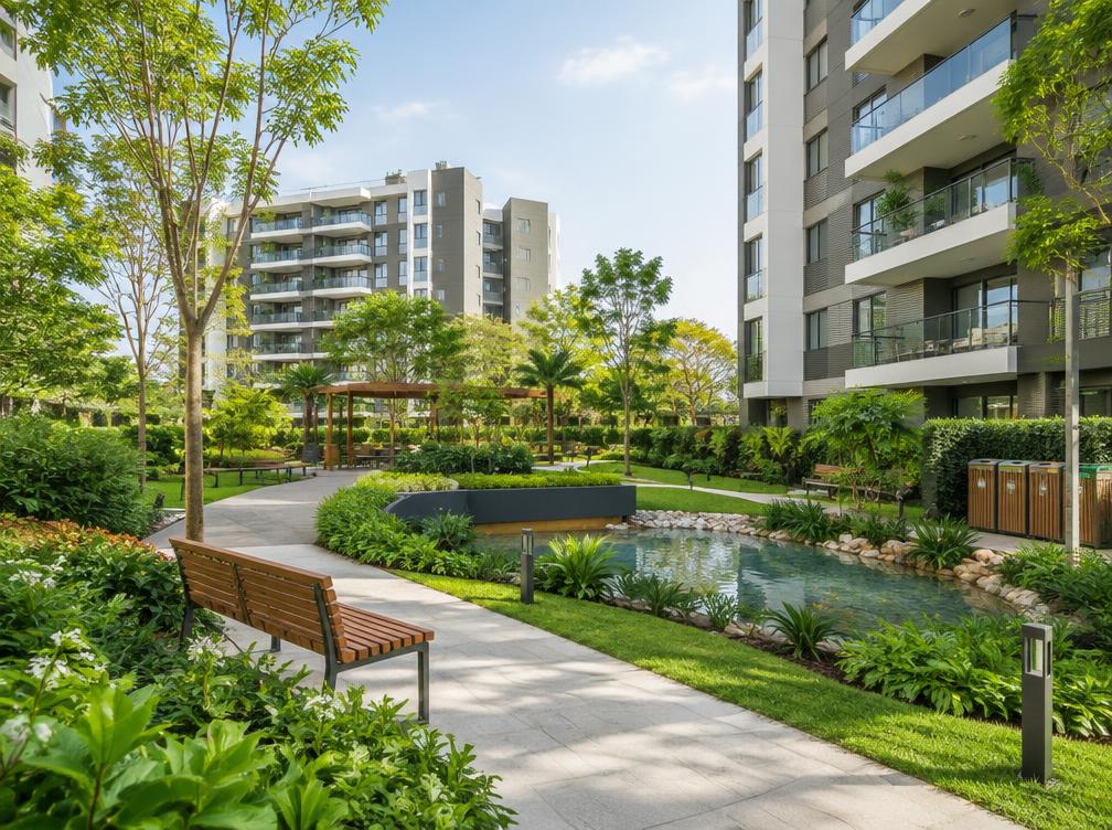 Ambiente de casas e apartamentos atendido pela Quaresmeira